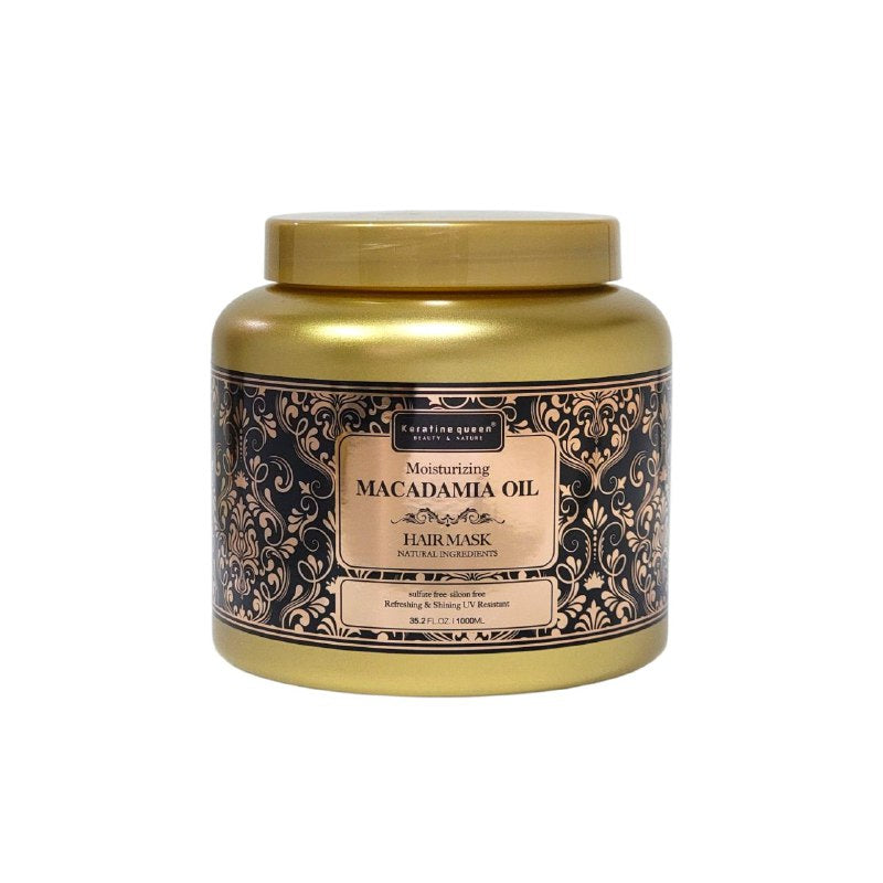 MASCARILLA PARA EL CABELLO HIDRATANTE CON ACEITE DE MACADAMIA KERATINE QUEEN 1000ML