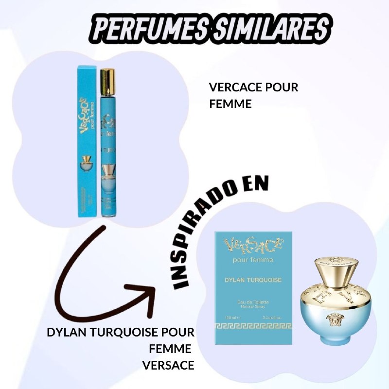 PERFUME EN TUBO VERCACE POUR FEMME EDP 35ML (M) (AROMA INSPIRADO EN VERSACE DYLAN TURQUOISE)