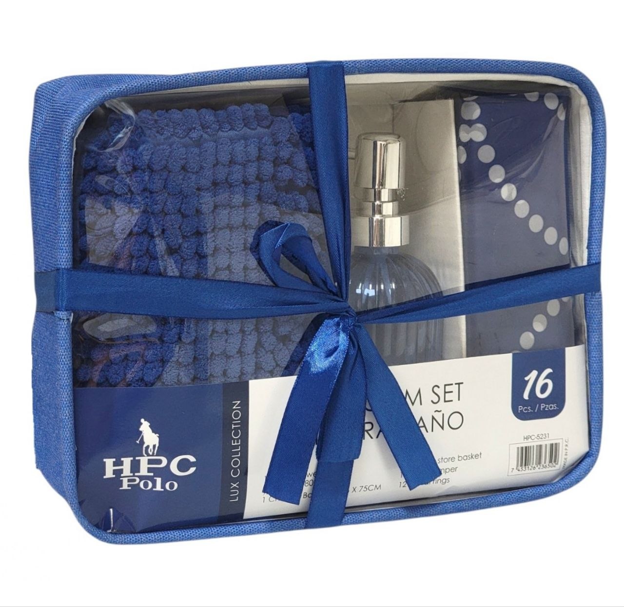 SET PARA BAÑO RESISTENTE, LAVABLE A MÁQUINA Y DE LARGA DURACIÓN HPC POLO BATHROOM