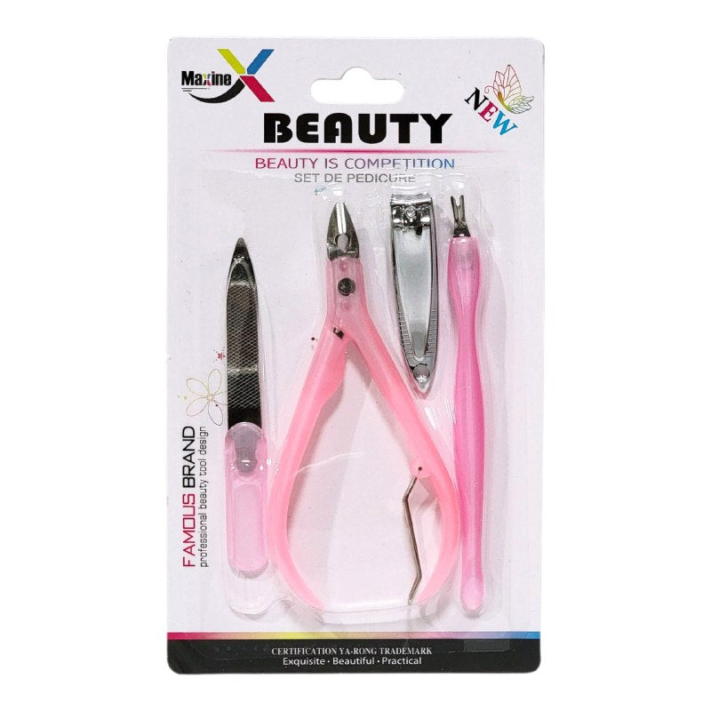 SET DE PEDICURA DE 4 PIEZAS QUE ELIMINAN CALLOS, ALISAN LA PIEL Y MANTIENEN TUS UÑAS IMPECABLES MAXINE BEAUTY