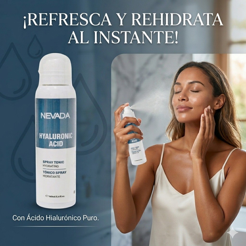 TONICO FACIAL HIDRATANTE CON ACIDO HIALURONICO NEVADA 160ML