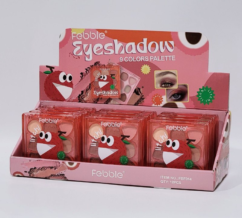 SOMBRA DE OJOS EN PALETA DE 9 COLORES FEBBLE LITCHI