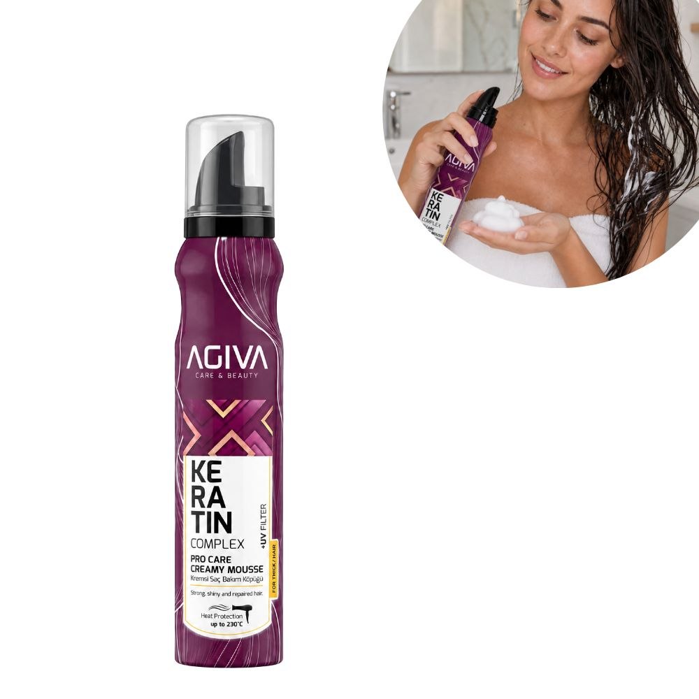 ESPUMA CAPILAR AGIVA CARE & BEAUTY QUERATINA 200ML