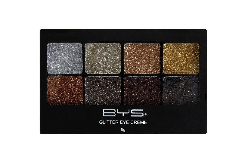 SOMBRAS EN PALETA CREMOSA CON BRILLO DE ALTA CALIDAD BYS COSMETICS 6G
