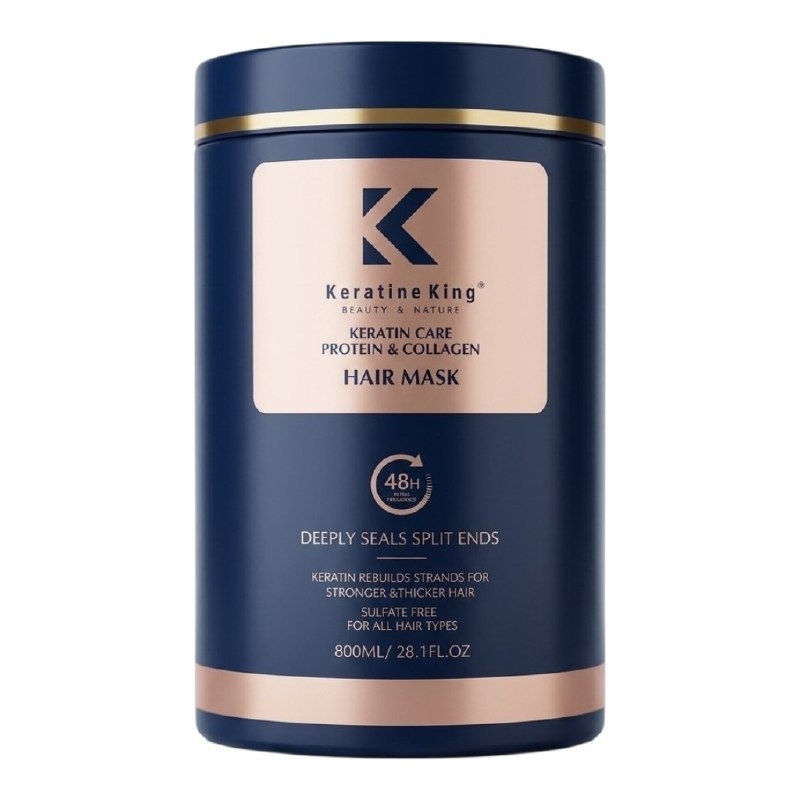 MASCARILLA CAPILAR DE TRATAMIENTO INTENSIVO DE PROTEINA Y COLAGENO KERATINE KING 800ML