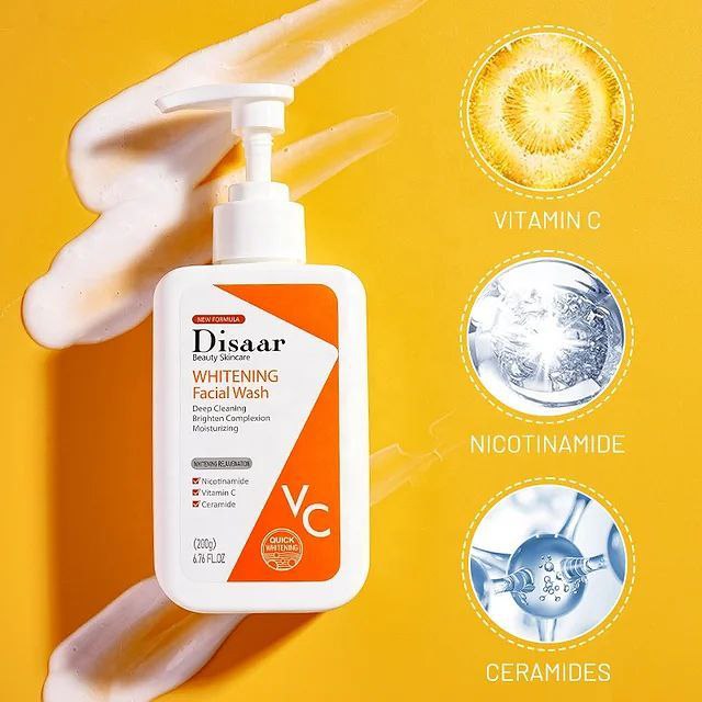 CREMA FACIAL PARA LAVADO BLANQUEADORA Y VITAMIN C DISAAR 120G