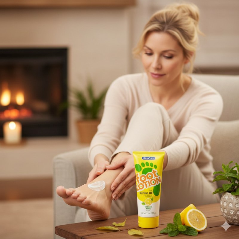 CREMA CORPORAL PARA PIES CON AROMA A LIMON Y MENTA DE TE QUE CALMA Y SUAVIZA LOS PIES CANSADOS XTRACARE 198G