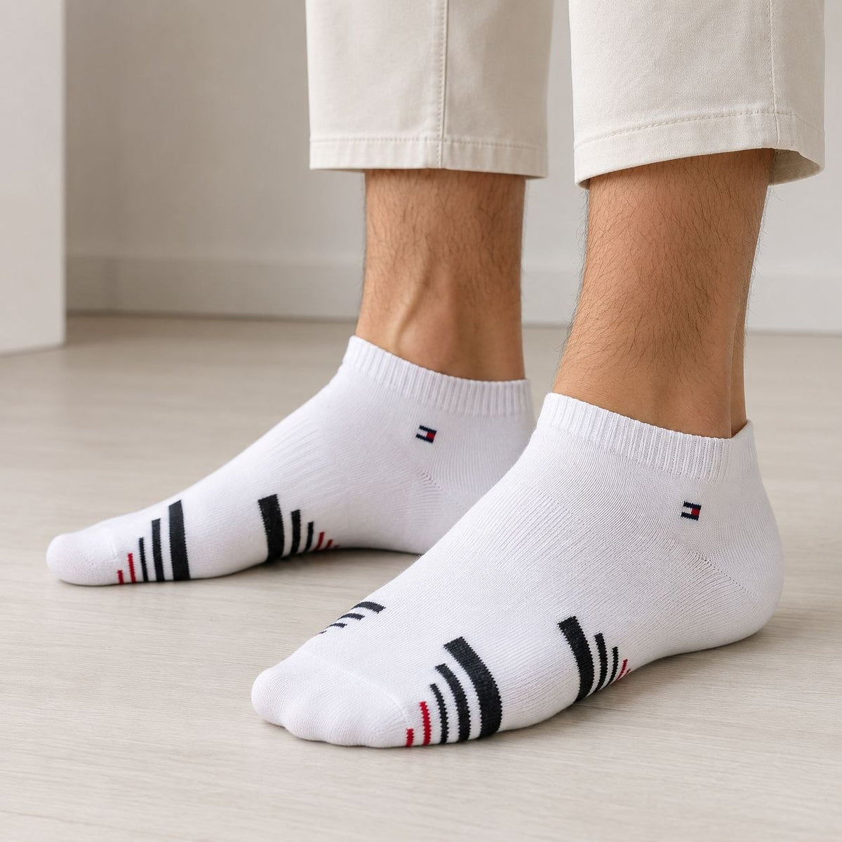 CALCETA TOBILLERA TOMMY HILFIGER PARA HOMBRE 6 PARES TALLA ÚNICA
