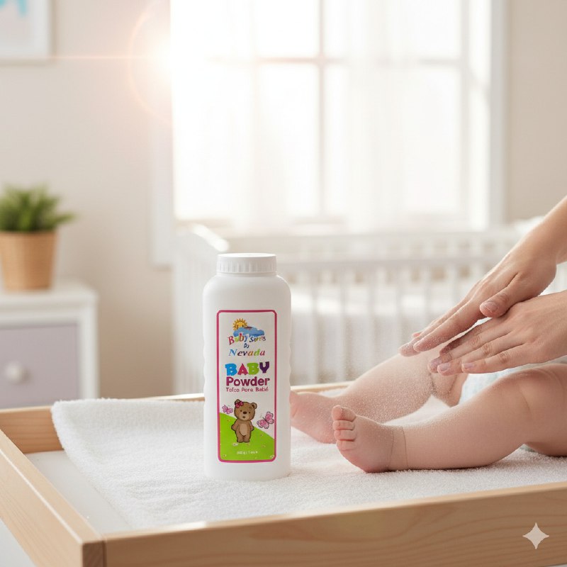 TALCO CORPORAL PARA BEBE CON SUAVE AROMA RELAJANTE NEVADA BABY 200G