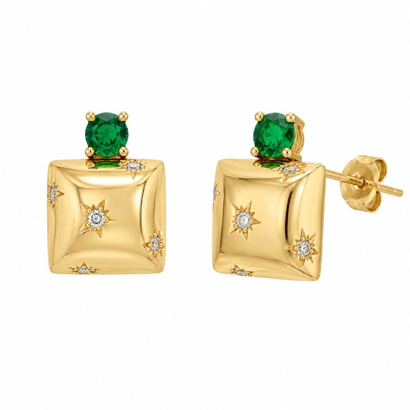 ARITOS DE ENCHAPE PARA DAMA 2CM