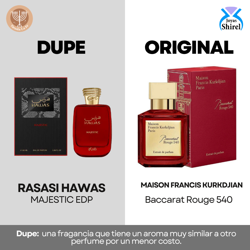RASASI HAWAS MAJESTIC EDP 100ML (H) (DUPE MAISON FRANCIS KURKDJIAN BACCARAT ROUGE 540)