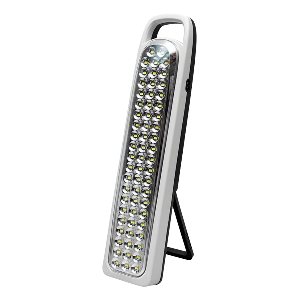 LUZ LED, LAMPARA DE EMERGENCIA 66 LED BLUE RECARGABLE
