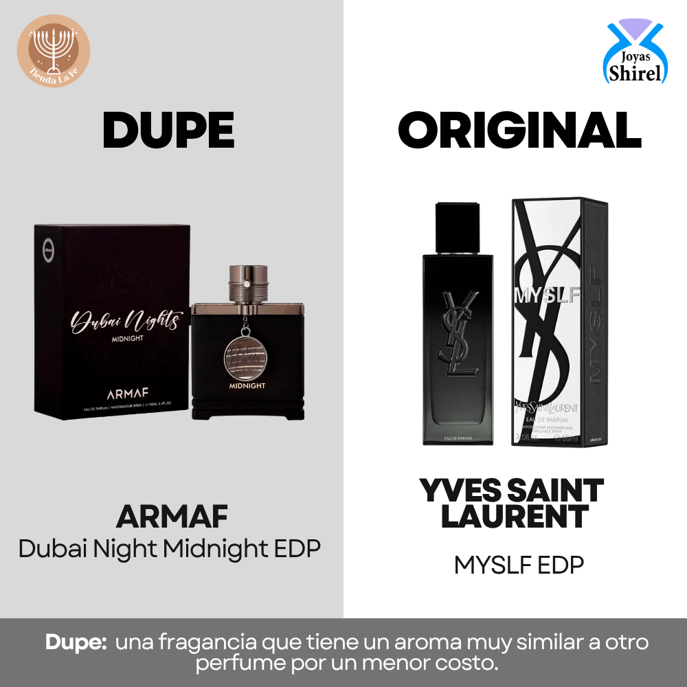 ARMAF DUBAI NIGHTS MIDNIGHT EDP 100ML (U) (DUPE YVES SAINT LAURENT MYSLF EDP)