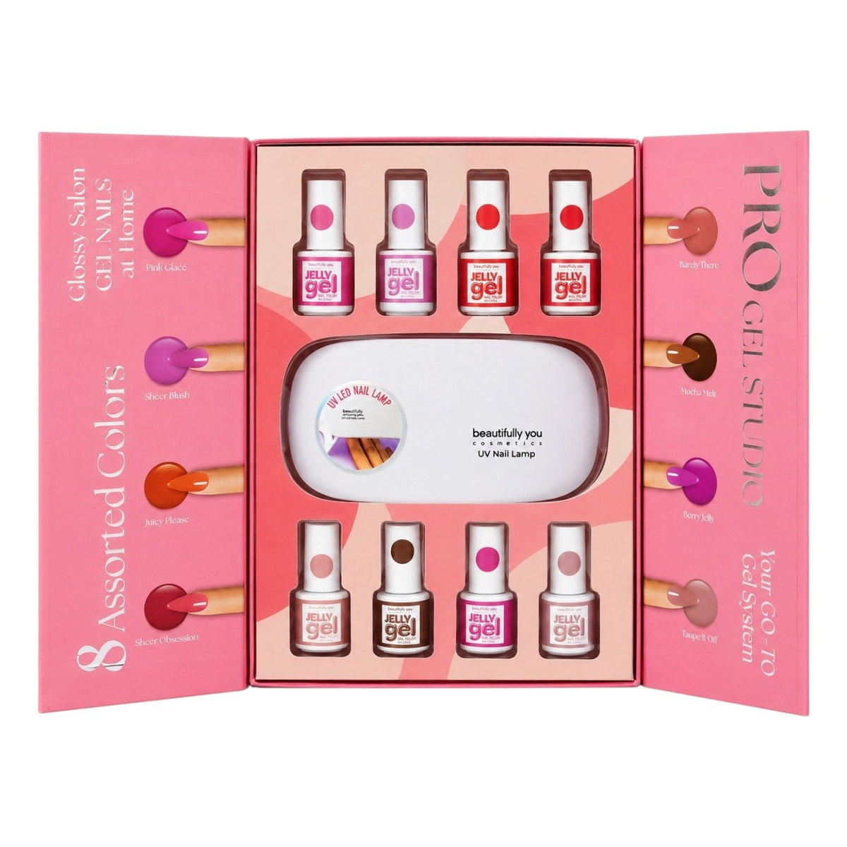 KIT DE UÑAS PERMANENTES CON LAMPARA CON TECNOLOGIA UV LED USB BEAUTIFULLY AMAZING