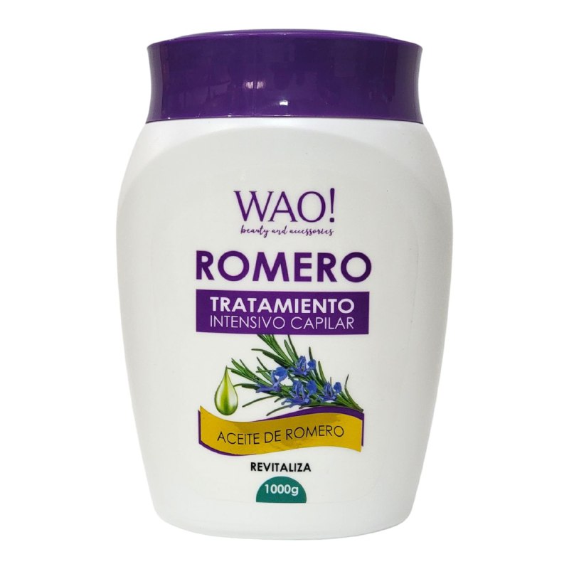 MASCARILLA PARA EL CABELLO INTENSIVA ANTICAIDA CON ACEITE DE ROMERO WAO 1000G