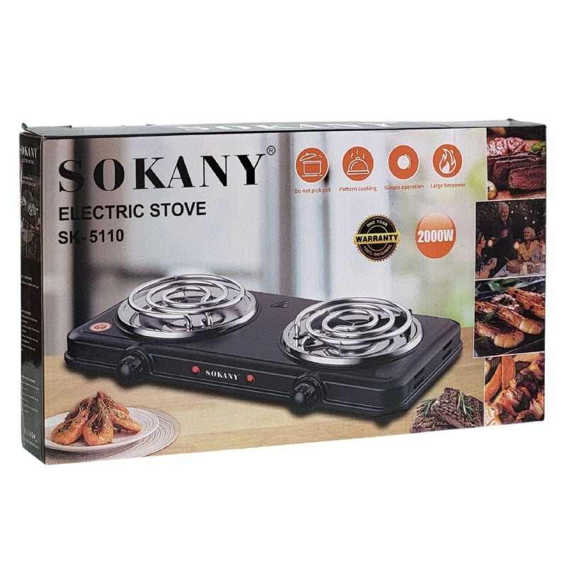 MAQUINA ESTUFA ELECTRICA PORTATIL DE ALTA POTENCIA DE 2000W SOKANY SK-5110