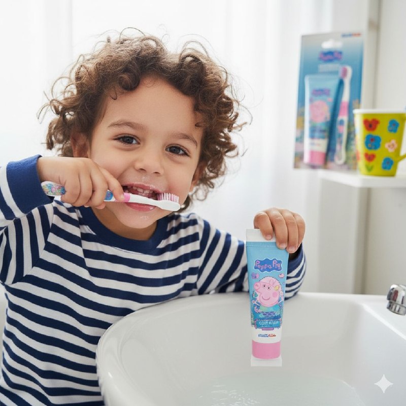PASTA DENTAL Y CEPILLO PARA NIÑA PEPPA PIG NEVADA KIDS