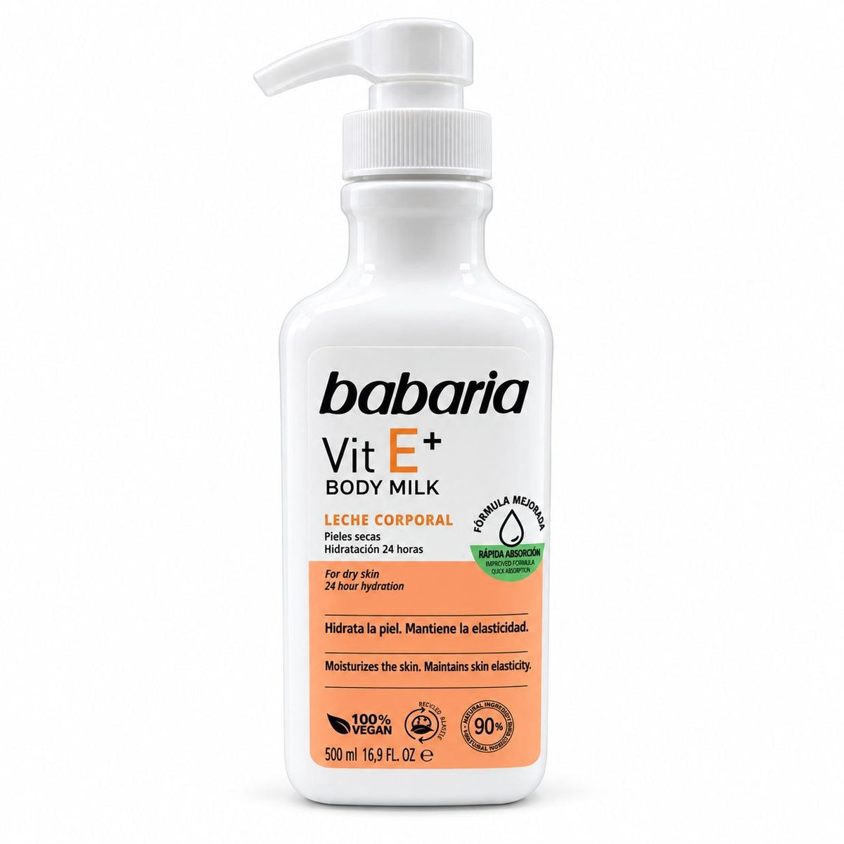 CREMA DE LECHE CORPORAL CON VITAMINA E BABARIA 500ML