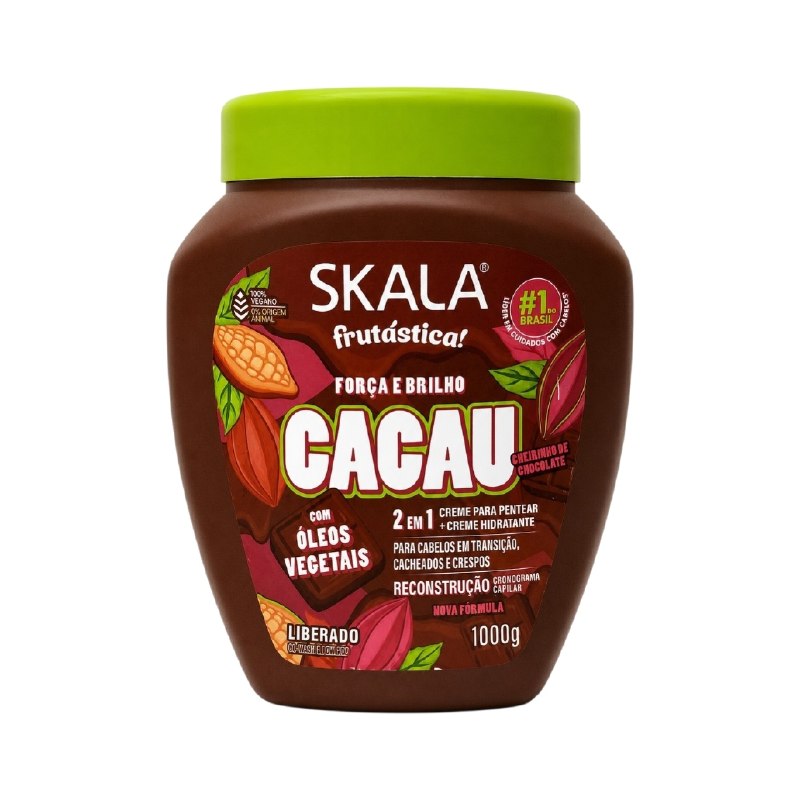 TRATAMIENTO CAPILAR EN CREMA 2 EN 1 DE CACAO QUE FORTALECE LA FIBRA CAPILAR SKALA 1000G