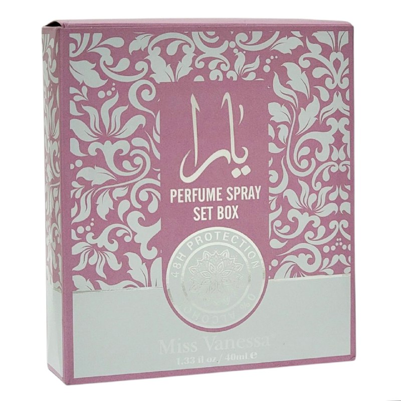 SPRAY PERFUMADO PARA EL CABELLO Y CUERPO EN SET MISS VANESSA 30MLX4