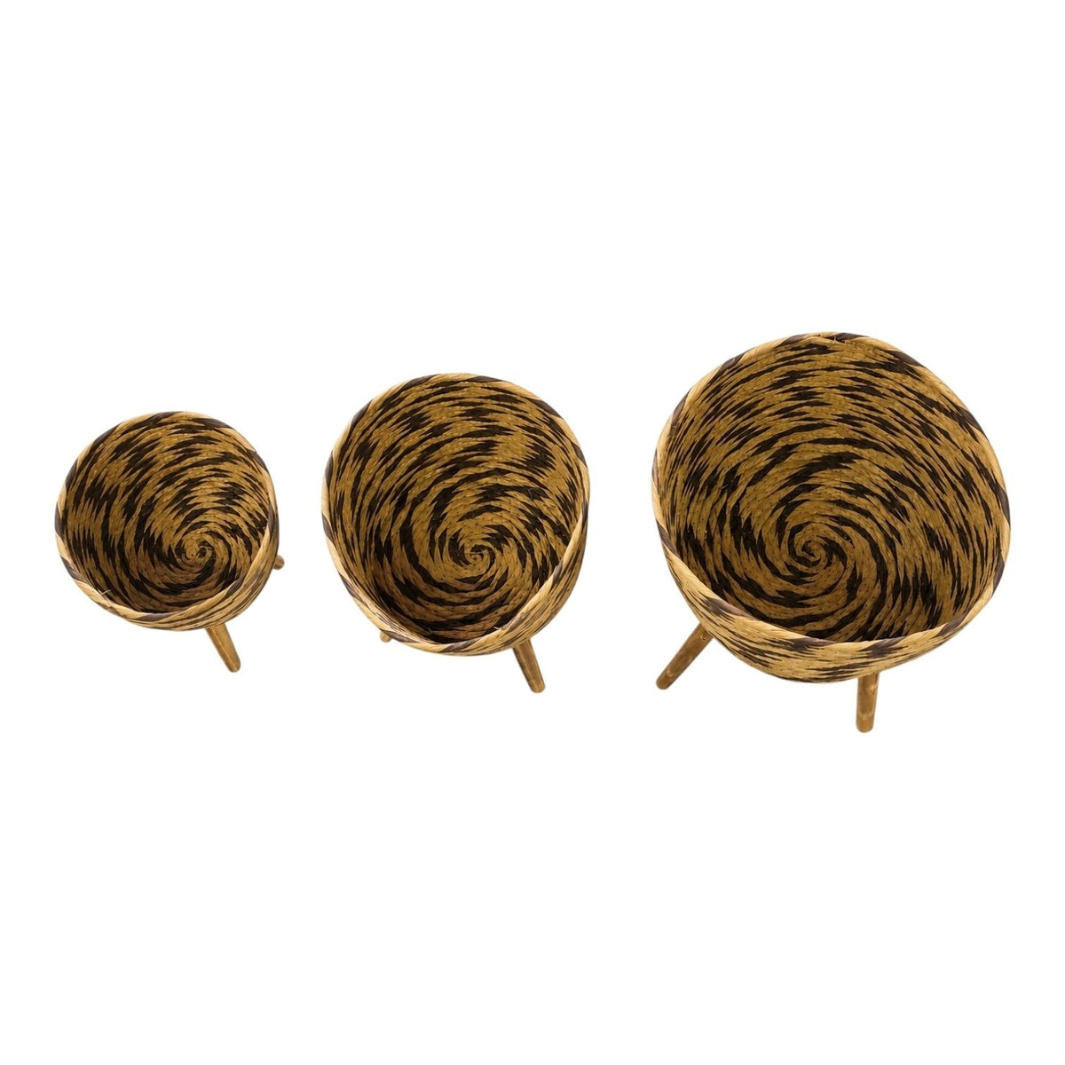 MACETEROS DECORATIVO TOQUE NATURAL ACABADO TIPO MIMBRE 283.5 GM