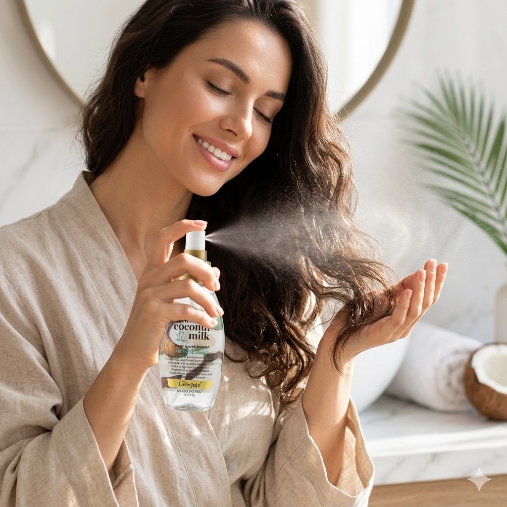 GOTAS PARA EL CABELLO DE LECHE DE COCO NUTRITIVO Y ABRILLANTADOR LOVE JOJO 128ML