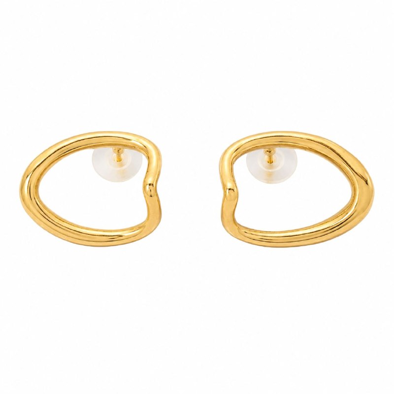 ARITOS DE ENCHAPE PARA DAMA 2CM