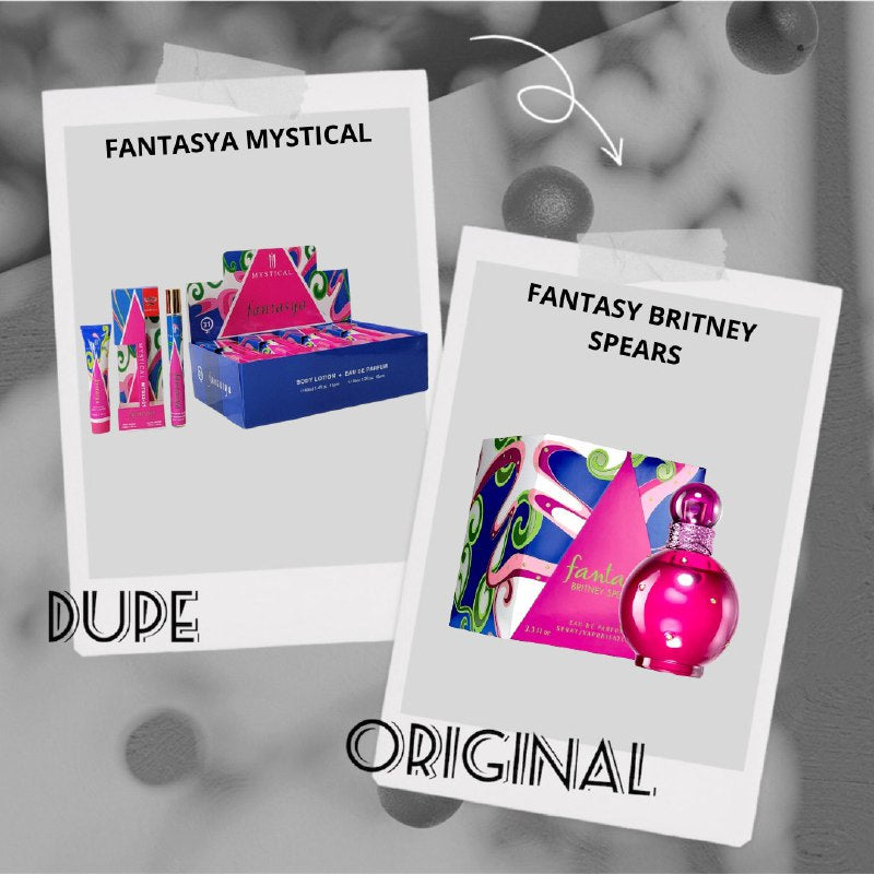 SET PERFUME EN TUBO PARA DAMA MYSTICAL FANTASYA 31 EDP 35ML, BODY LOTION 40ML (M)