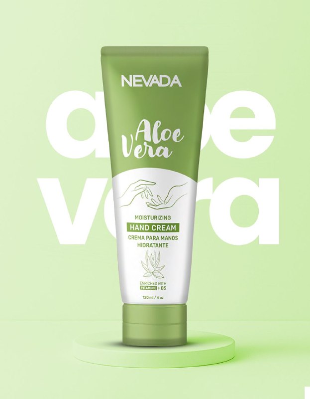 CREMA CORPORAL PARA MANOS DE ALOE VERA HIDRATANTE REPARADOR NEVADA 120ML