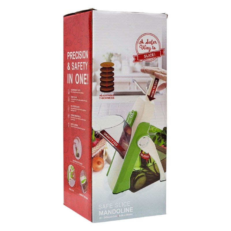 MAQUINA CORTADORA DE VERDURAS MULTIFUNCIONAL TIPO MANDOLINA DE 30 CORTES DIFERENTES DE ACERO INOXIDABLE