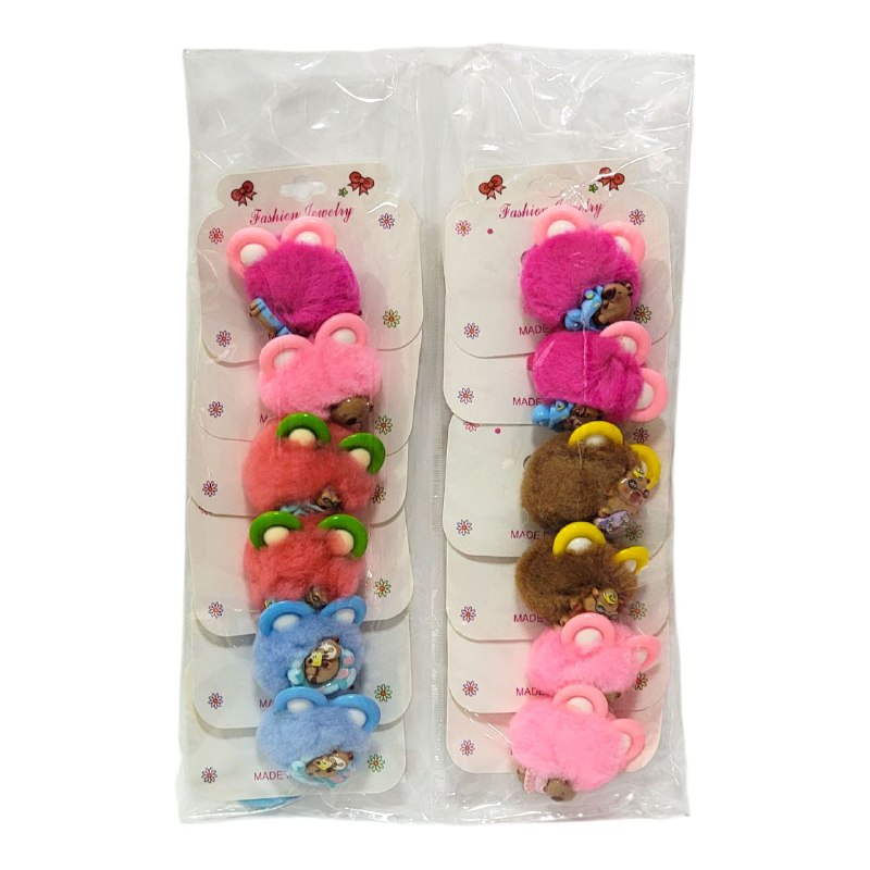 COLA PARA EL CABELLO DE CAPIBARA,CAPYBARA ACCESORIO PARA EL CABELLO, PAQUETE 12UND