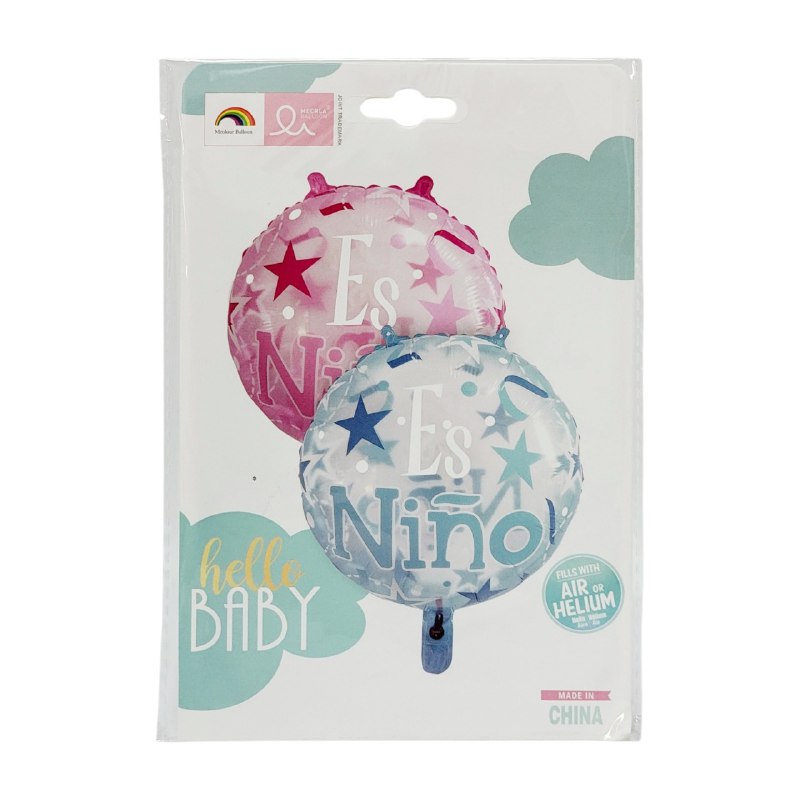 DECORACION ADORNO GLOBO DE REVELACION DE GENERO HELLO BABY