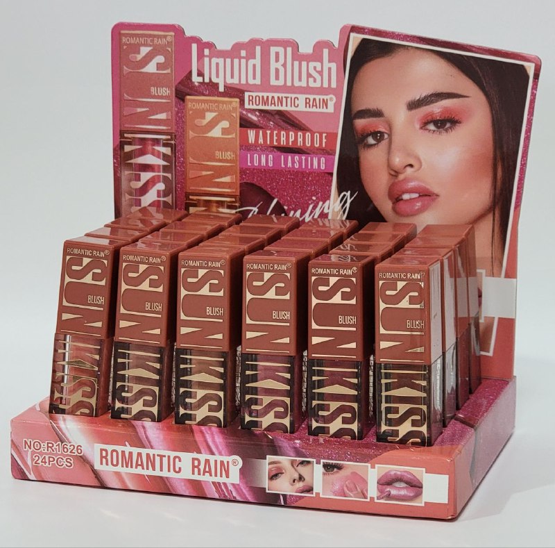 RUBOR BRILLANTE LIQUIDO IMPERMEABLE DE LARGA DURACION MULTIUSOS ROMANTIC RAIN 5.4ML (DUPE DE MAYBELLINE)