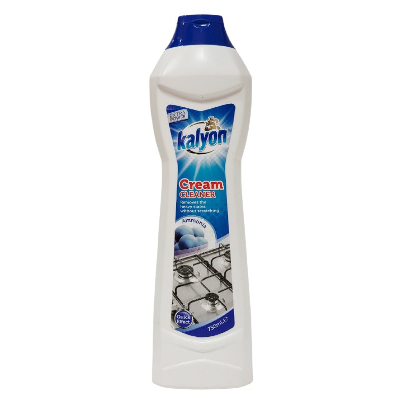 LIMPIADOR EN CREMA QUITA MANCHAS SIN RAYAR, LIMPIA FACILMENTE LA SUCIEDAD Y GRASA KAYLON 750ML