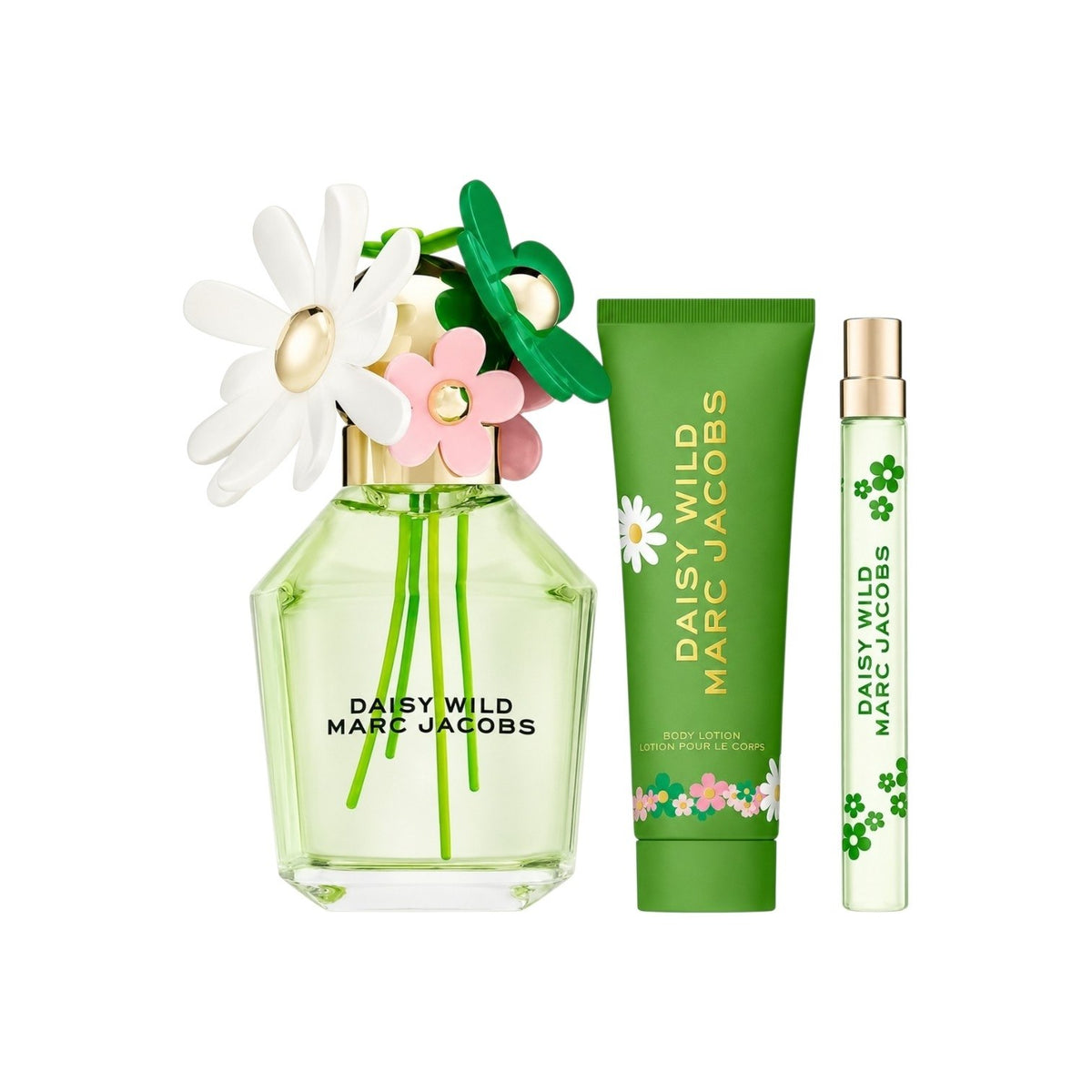 SET MARC JACOBS DAISY WILD EDP 100ML EDP 10ML CREMA CORPORAL 75ML (M)