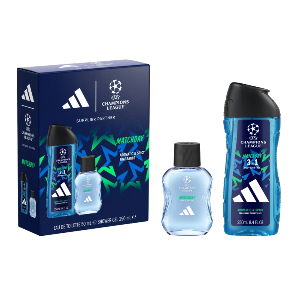 SET ADIDAS EUFA CHAMPIONS LEAGUE MATCHDAY EDT 100ML GEL DE DUCHA 250ML (H)