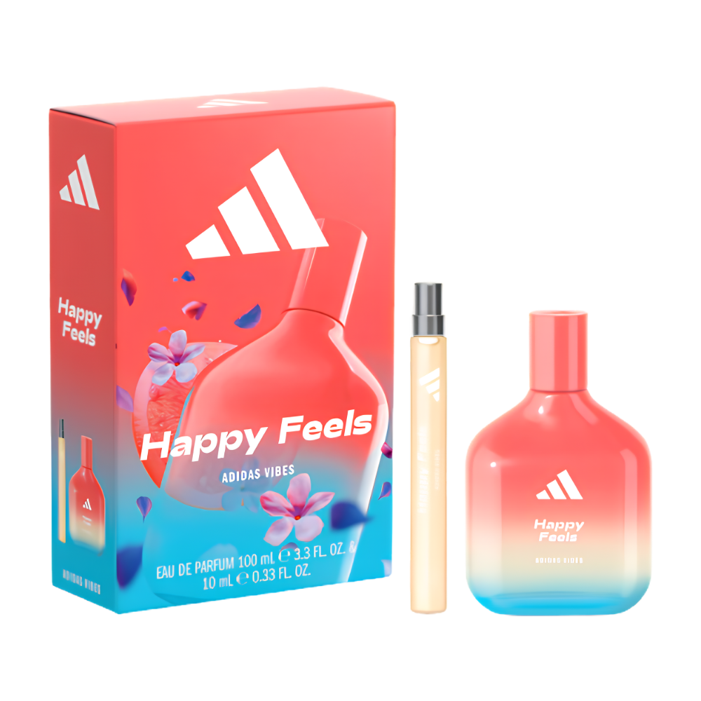 SET ADIDAS VIBES HAPPY FEELS EDP 100ML EDP 10ML (U)