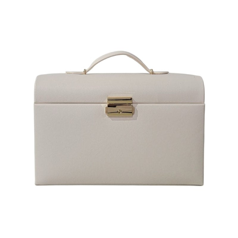 ORGANIZADOR JOYERO ELEGANTE, MAXIMINA EL ESPACIO Y MANTIENE TUS JOYAS ORDENADAS COLOR BLANCO 22CMX12CM