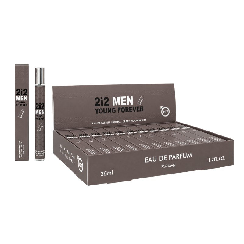 PERFUME EN TUBO PARA HOMBRE 2i2 MEN YOUNG FOREVER 197 EDP 35ML (H) (AROMA SIMILAR CAROLINA HERRERA 212 HEROES YOUNG)