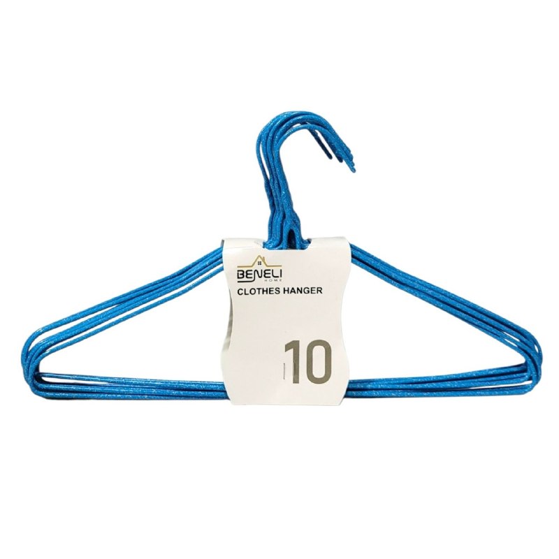 SET DE GANCHOS PARA ROPA METALICOS DE 10PCS BENELI HOME