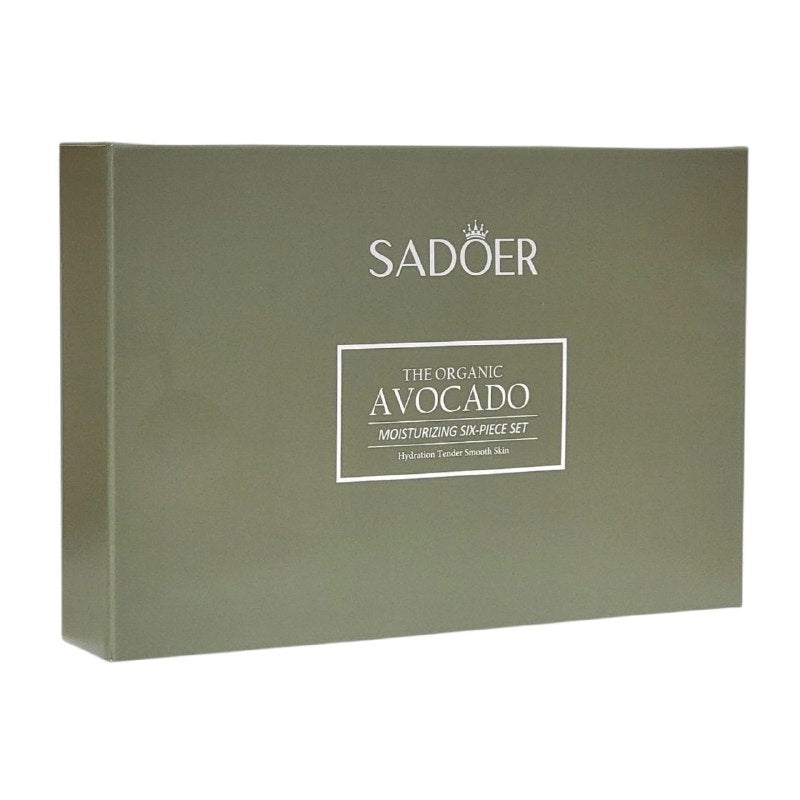 SET DE CUIDADO FACIAL DE AGUACATE ORGANICO EFECTO HIDRATANTE 6PCS SADOER