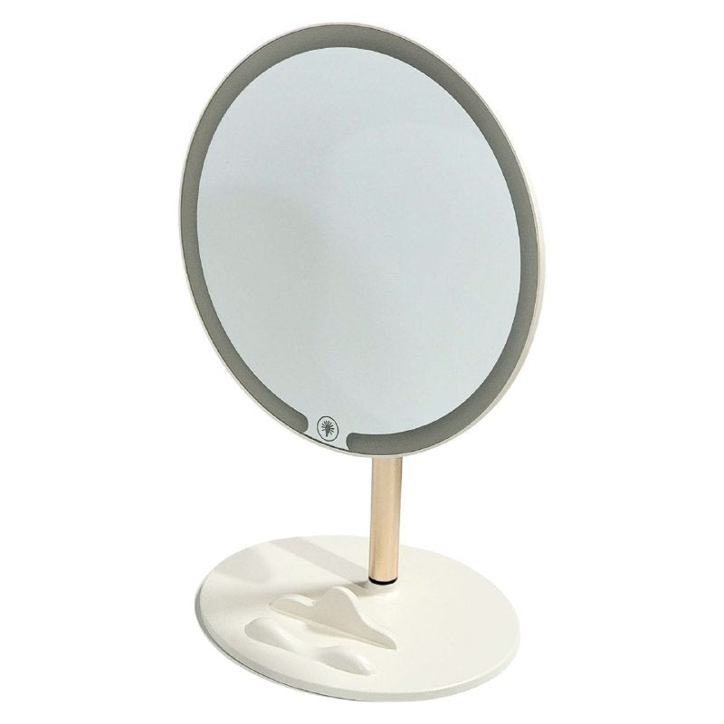 ESPEJO COSMETICO DE MAQUILLAJE LED, TRES NIVELES DE LUZ, LARGA DURACION, PULSASION LARGA, 2 COLORES