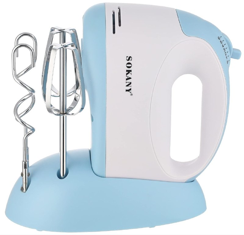 MAQUINA BATIDORA DE MANO 300W DE FUERZA Y 6 VELOCIDADES SK-6625 SOKANY