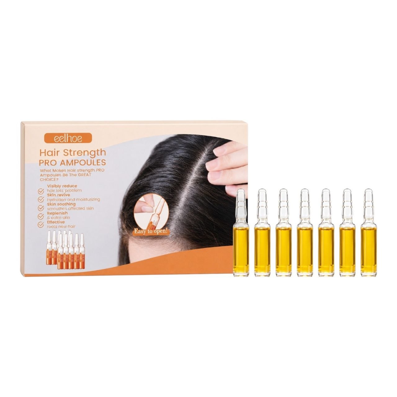 AMPOLLAS PARA EL CABELLO ANTI CAIDA EELHOE 7 UND