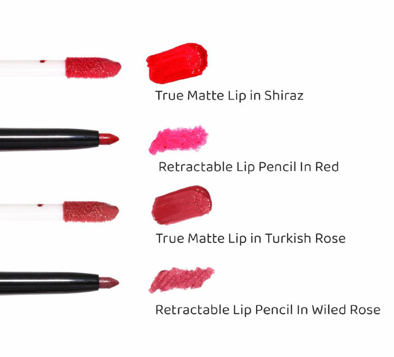 BRILLO LABIAL EN KIT DE LAPIZ DE LABIOS MATE, LABIOS PRECIOSOS Y DEFINIDOS ORIGINAL NICKAK NEW YORK THE TRUE MATTE 2MLX2, 0.2GX2