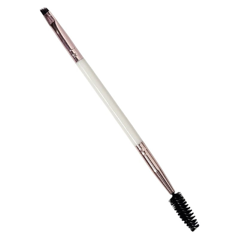 BROCHA DE MAQUILLAJE 2 EN 1 CON CEPILLO PARA PEINAR CEJAS Y PESTAÑAS RUBY FACE