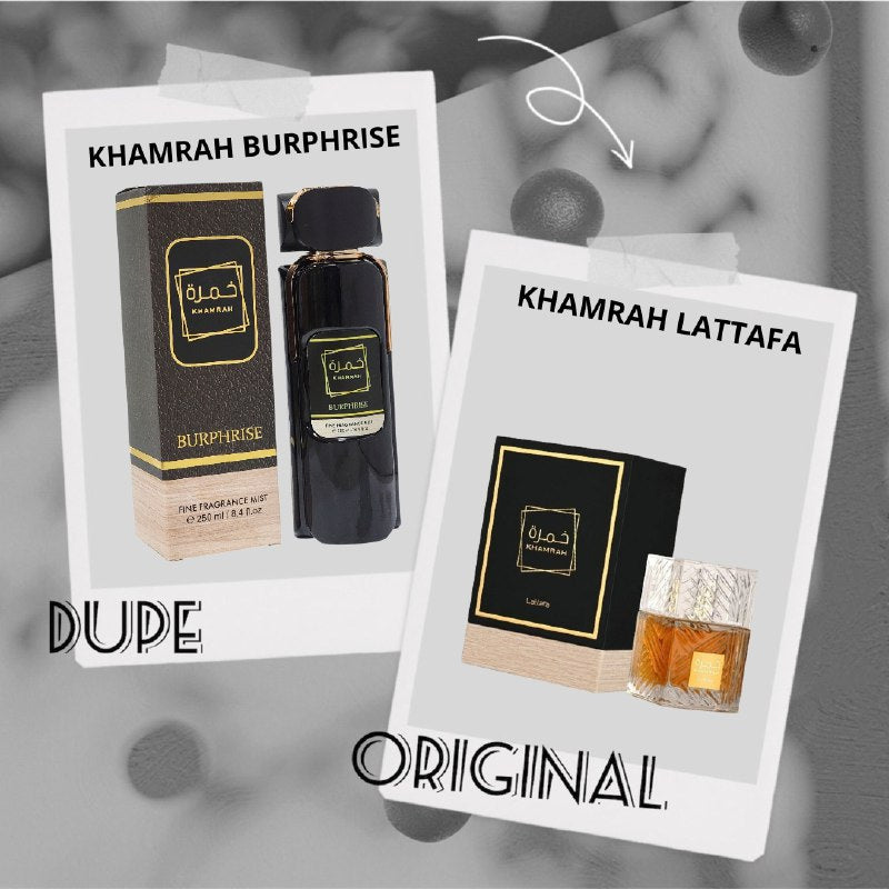 SPLASH KHAMRAH BURPHRISE 250ML (H) (AROMA SIMILAR LATTAFA KHAMRAH)