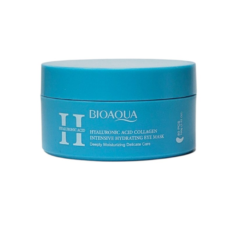 MASCARILLA FACIAL EN PARCHES PARA CONTORNO DE OJOS HIDRATANTES DE ACIDO HIALURONICO Y COLAGENO BIOAQUA 100G