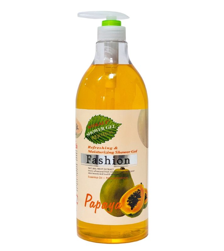 GEL DE DUCHA NUTRITIVO Y ACTIVADOR CON ESENCIA DE PAPAYA NATURAL FRUIT OF THE WOKALI 1300ML