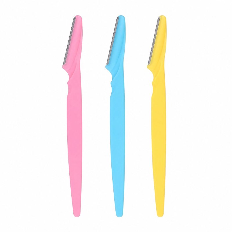 SET DE NAVAJAS PERFILADORAS DE CEJAS DE ACERO INOXIDABLE THKIE 3PCS